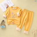 子供用インナー 秋冬 子供用 インナーウェア 上下セット 厚手 キッズ 男の子 秋服 冬服 女の子 磨毛 パジャマ ピンク系 ユニコーン ブルー系 象 100c...