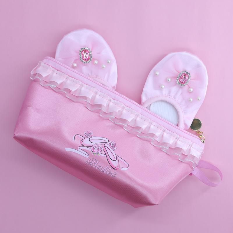 シューズ レディース キッズ バレエシューズ フラットシューズ 携帯用 かわいい 筆箱 ペンケース 防水 ..