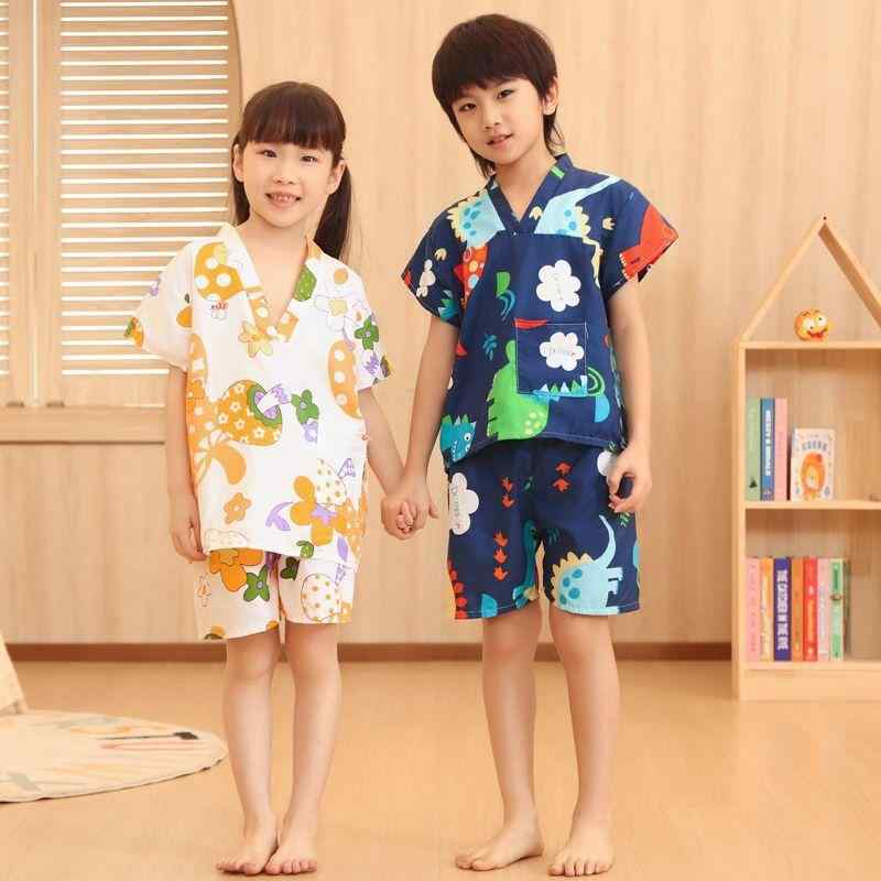 浴袍 キッズ 子供用 汗蒸服 湯上がり着 旅行 宿泊 パジャマ 男の子 女の子 8歳 9歳 10歳 11歳 12歳 13..