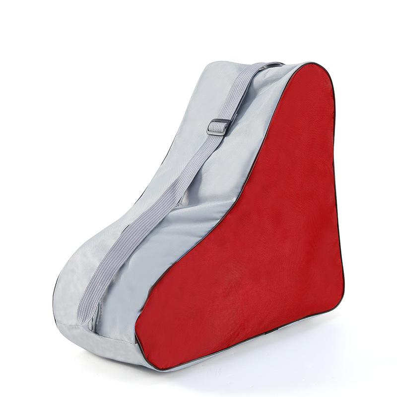 キッズ ローラースケート バッグ 大容量 スケートバッグ 子供用 アイススケートバッグ 汎用 帆布 キャ..