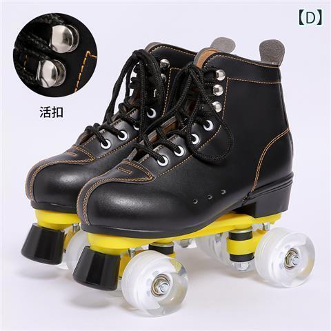 ローラースケート 大人用 子供用 四輪 男女兼用 インラインスケート 活扣 ブラック ピンク ホワイト 黒..