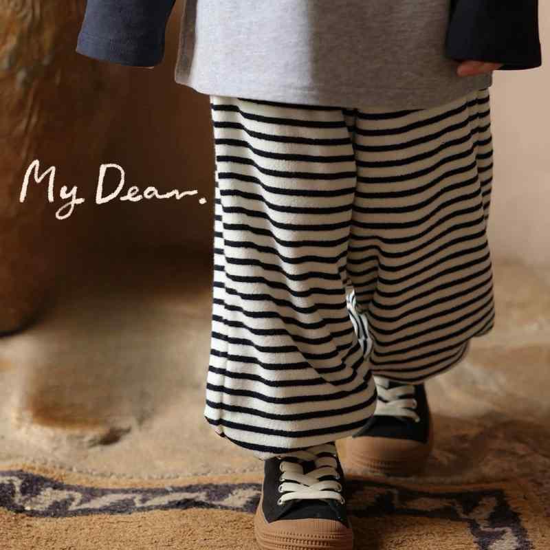 子供用パンツ ボーイズ ガールズ スウェットパンツ 幼稚園児 80cm～140cm 黒ストライプ 綿 運動着 普段着