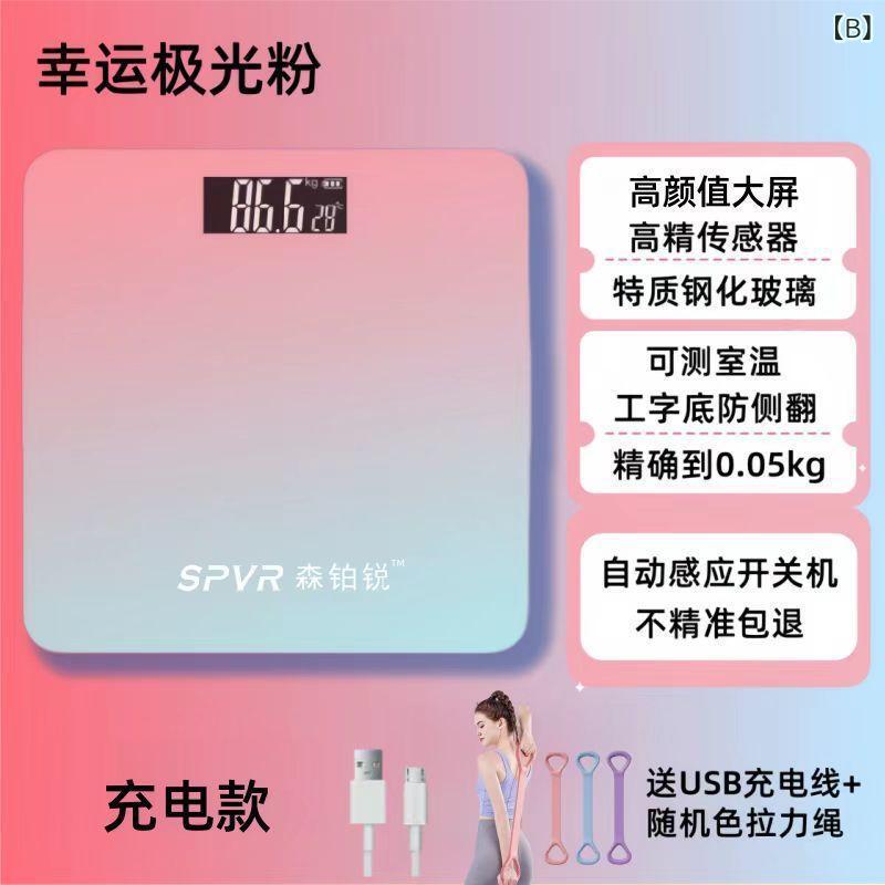 体重計 デジタル 高精度 おしゃれ 薄型 ヘルスメーター 乗るだけ 電子スケール バックライト付き 高機能 コンパクト 26cm 26cm 健康管理 記録 贈り物 プレゼント ダイエット