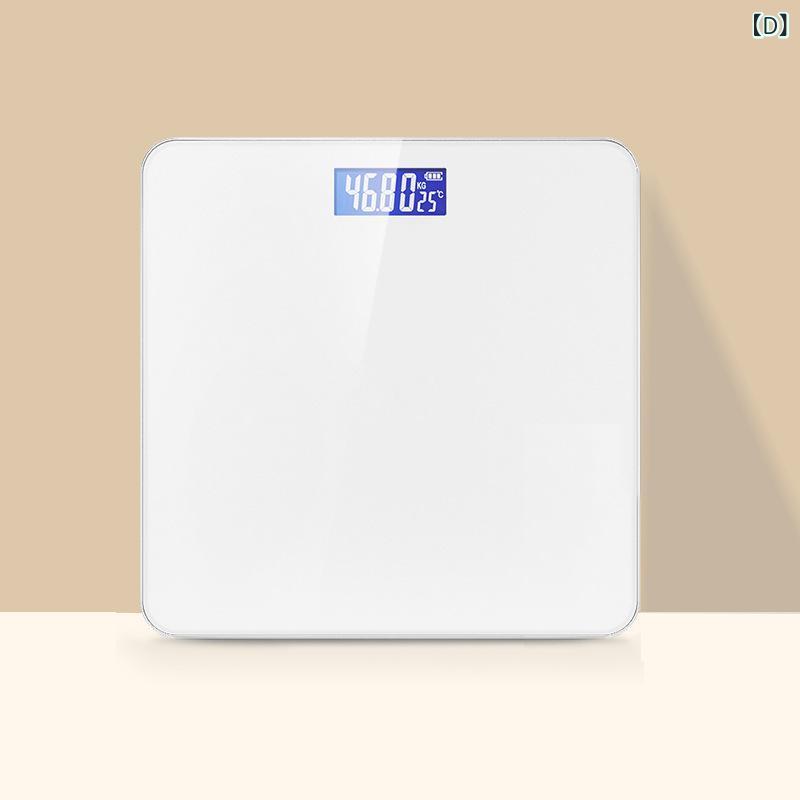 体重計 スマート体重計 ヘルスメーター 測定 電池式 充電式 ブラック ホワイト