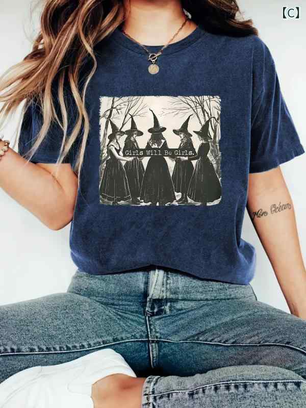 Tシャツ レディース 半袖 プリント 丸首 ストリート カジュアル 普段使い 部屋着 ポリエステル 綿混紡 ..