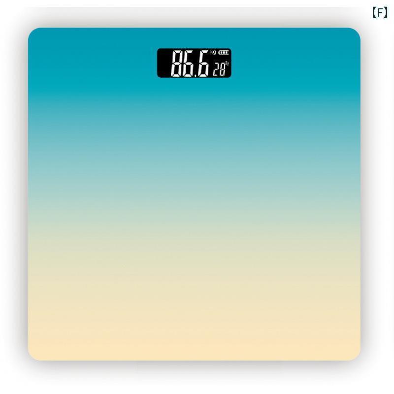 体重計 ヘルスメーター デジタル 薄型 おしゃれ 高精度 電池式 26cm ホワイト ブラック ピンク パープル オレンジ