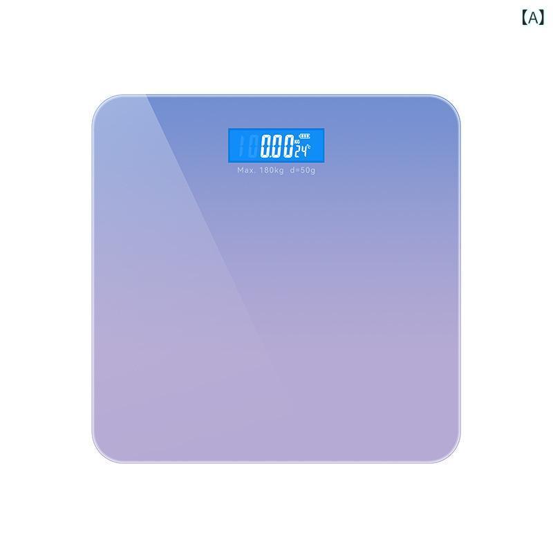 体重計 レディース 女性用 家庭用 小型 体重測定 ヘルスメーター 電池式 デジタル かわいい 幸運鴨 俏皮兔 星空紫 オーロラピンク