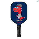 子供用 ピックルボール ラケット セット グラスファイバー製 UVプリント ブルー 恐竜 レッド キツネ ウサギ レモン カニ