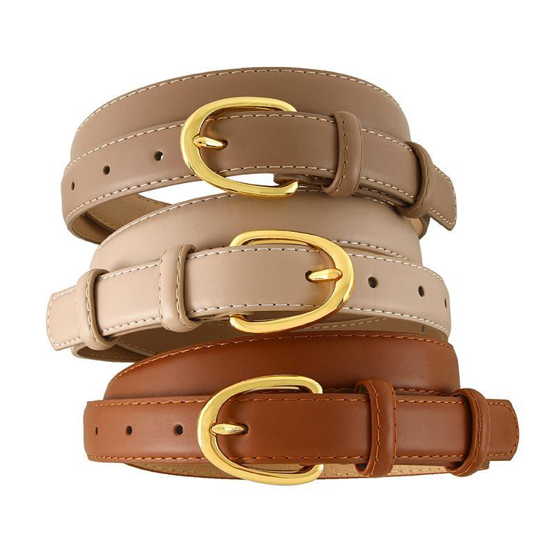 ベルト レディース 細め PUレザー 合金バックル 韓国風 ファッション デニム ジーンズ コート ワンピース 普段使い おしゃれ かわいい 黒 白 ベージュ キャメル