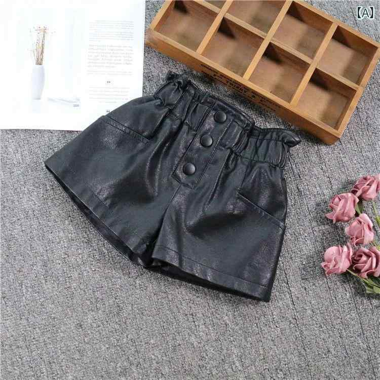 子供服 女の子 レザーショートパンツ コーデュロイ 秋 ブーツカット 韓国風 ホットパンツ 90cm 100cm 110cm 120cm 130cm 140cm 145cm 150cm 160cm