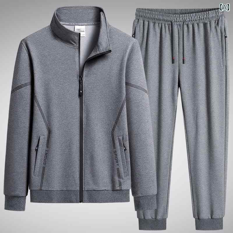 スウェット メンズ 大きいサイズ セットアップ 男性用 秋冬 スポーツウェア 上下セット 長袖 Tシャツ ..