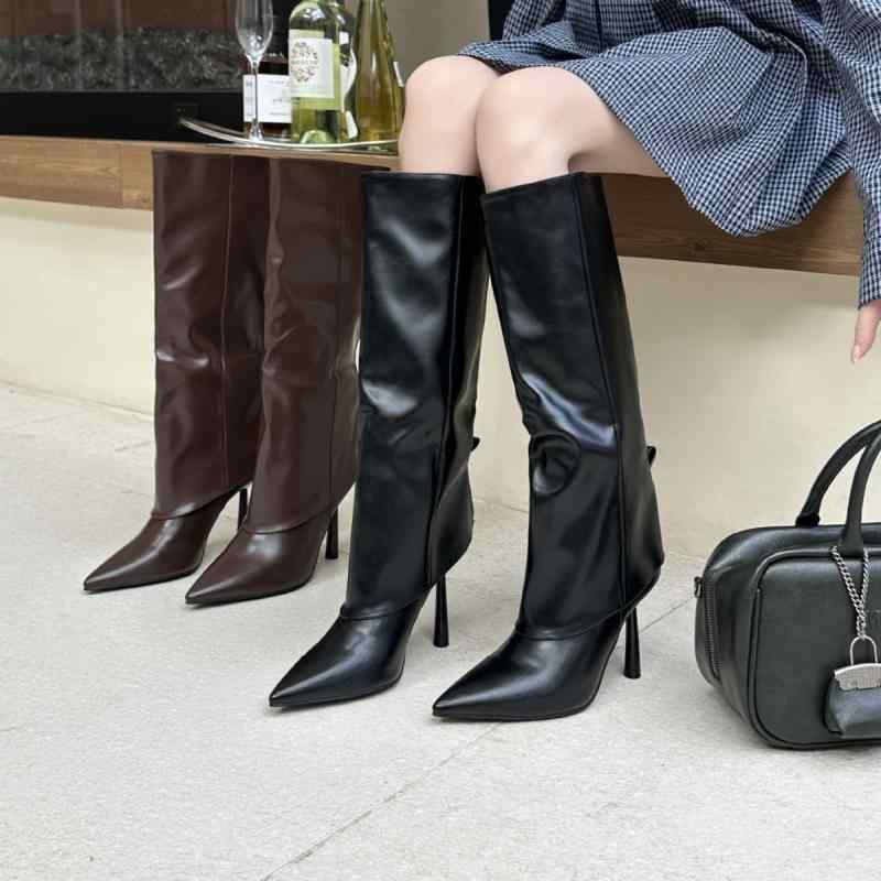 ブーツ レディース 袴 ショートブーツ ポインテッドトゥ ローヒール チャンキーヒール 履きやすい 歩きやすい 疲れにくい 美脚効果 秋冬 黒 茶色 ブラウン系