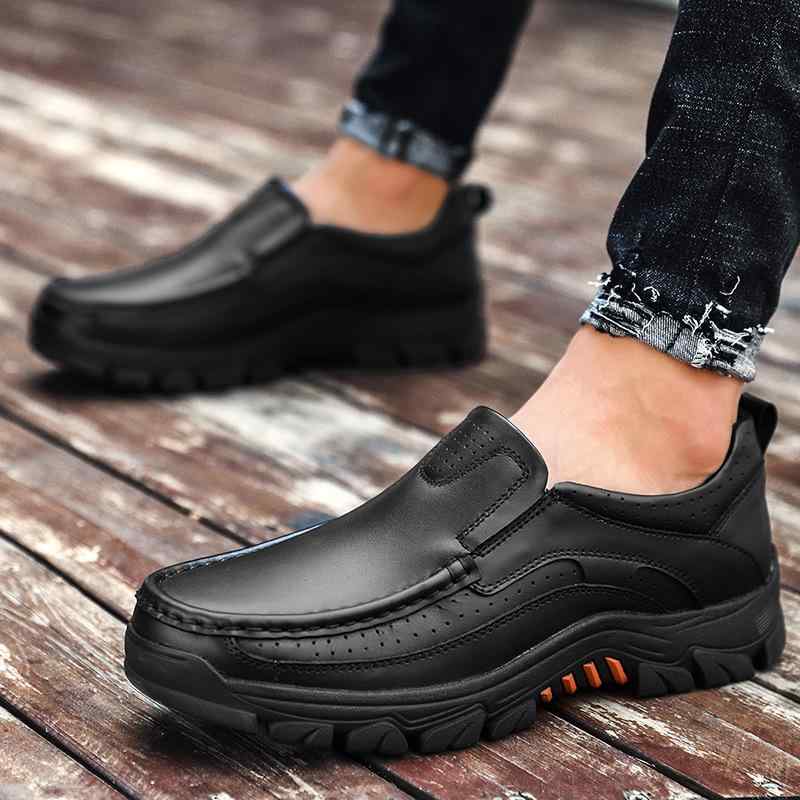ビジネスシューズ 男性用 革靴 紳士靴 紐靴 スリッポン ブラック 黒 防滑 橡胶 春秋 ローカット ラウン..