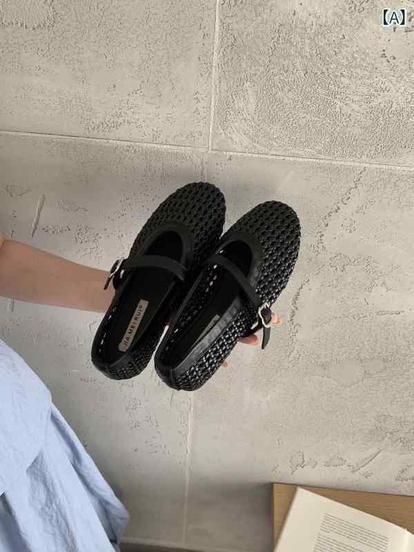 靴 レディース メリージェーンシューズ フラットシューズ ストラップ ラウンドトゥ ローヒール ぺたんこ 超繊維 接触冷感 春夏 秋冬 黒 ブラック 茶色 ブラウン ベージュ シルバー