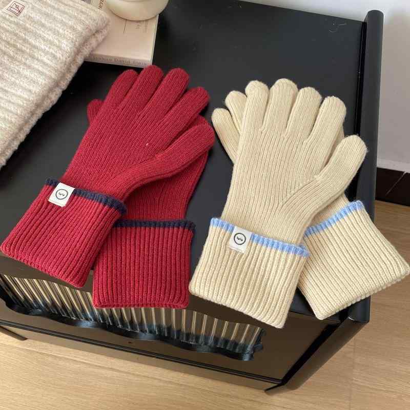 手袋 レディース ニット手袋 指なし手袋 秋冬 スマホ対応 防寒 暖かい 長め 赤色 深灰色 ベージュ ミン..