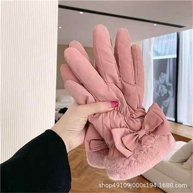 手袋 レディース 冬用手袋 グローブ スマートフォン対応 防寒 暖かい...(4)