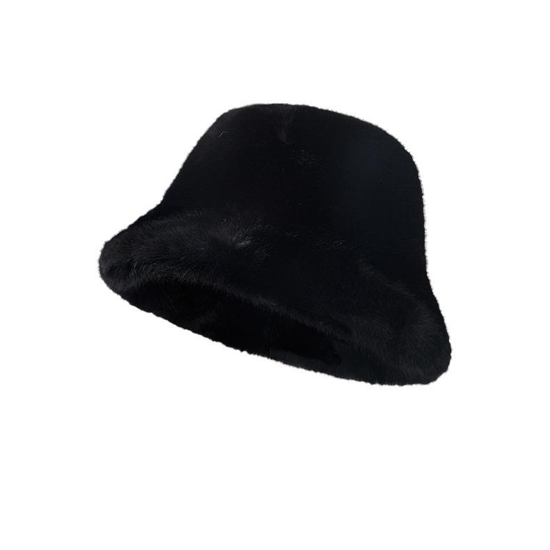 帽子 レディース 秋冬 漁夫帽 バケットハット 暖か もこもこ 小顔効果 防寒 かわいい カートゥーン風 ..