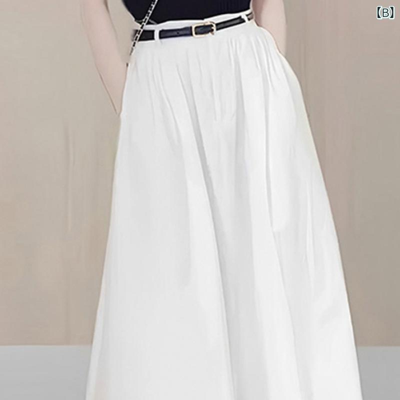 セットアップ レディース 春夏 スカートスーツ 2点セット ギャザー 無地 ポリエステル ロングスカート 超長袖 禅意風 モード レトロ ブラック 黒 ホワイト 白