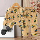 子供用パジャマ 春夏秋 ベビー・キッズルームウェア 上下セット 長袖 コットン 通気性 アニマル柄 花柄 かわいい 韓国風(x3)