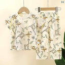 子供用パジャマ 半袖 短パン 上下セット 薄手 綿100% キッズ 男の子 女の子 ルームウェア 部屋着 春夏 かわいい アニマル柄 花柄 80cm 90cm ...
