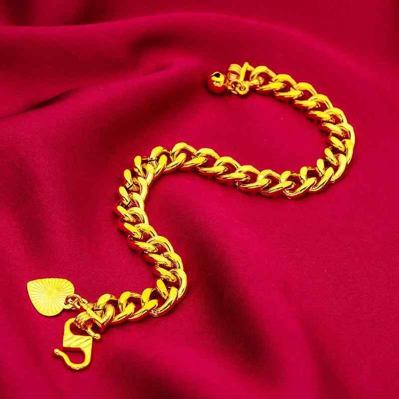 ブレスレット レディース 沙金 (18K 金メッキ) 真鍮製 テクスチャード オリジナルデザイン エレガント スタイル 手作り ジュエリー アフリカ 東南アジア