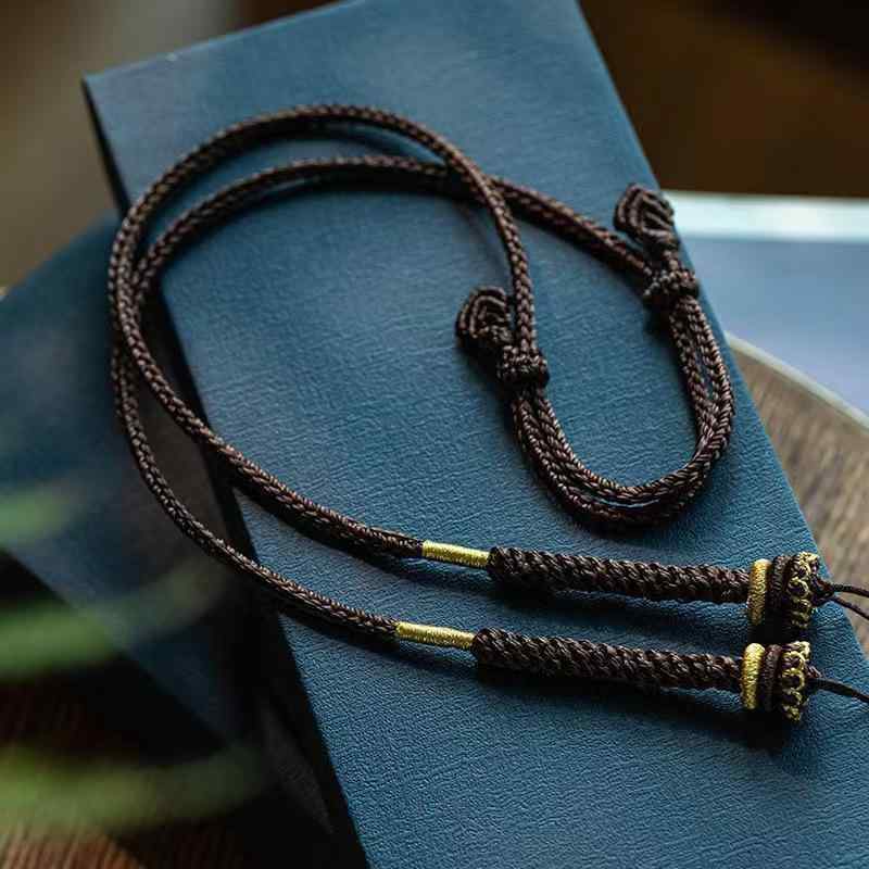 ネックレス レディース メンズ 高品質 手編み 蜜蝋 ターコイズ 天珠 ペンダント 丸玉 セーターチェーン..