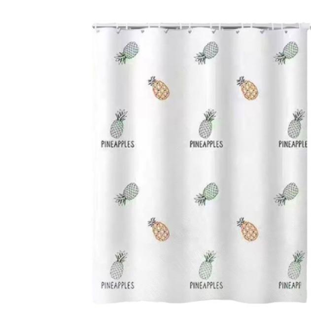 カーテン 防水 浴室用 ポリエステル 間仕切り 防カビ 乾湿分離 清潔 模様 おしゃれ かわいい