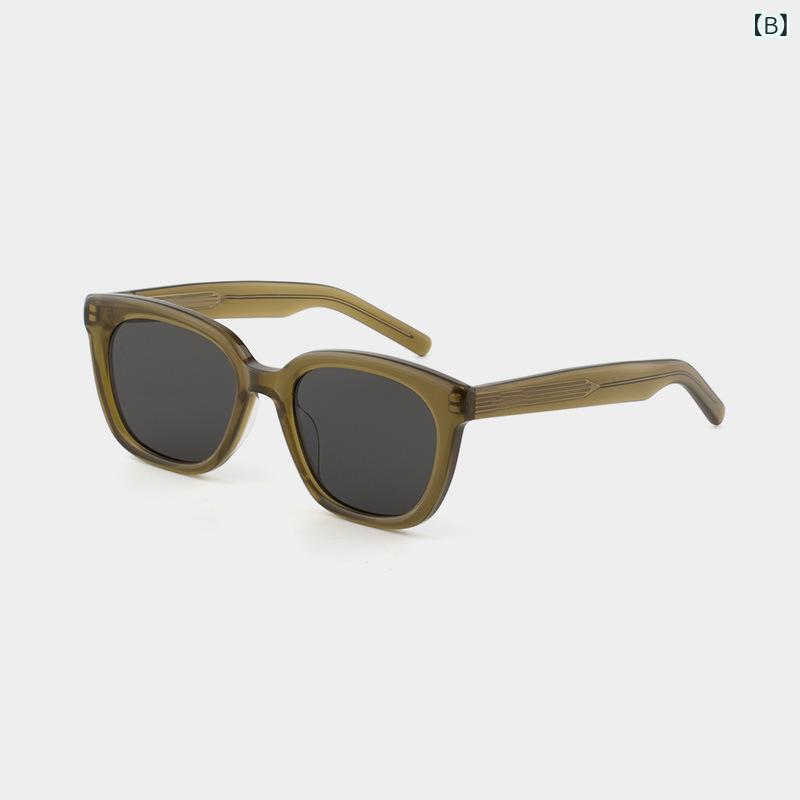 サングラス レディース メンズ 韓国 ファッション UV400 紫外線カット 板材フレーム ドライブ 普段使い ブラック ブラウン系