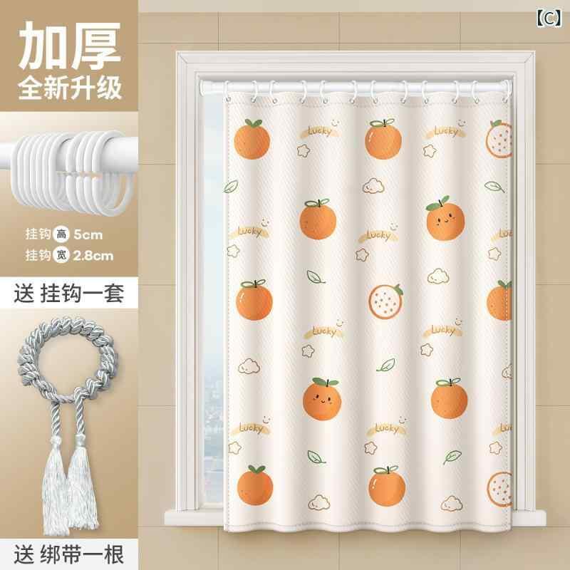 カーテン トイレ用 浴室用 窓用 防カビ 撥水 防水 のれん 間仕切り 目隠し ポリエステル製 ハトメ付き シャワー 伸縮 つっぱり棒 小窓