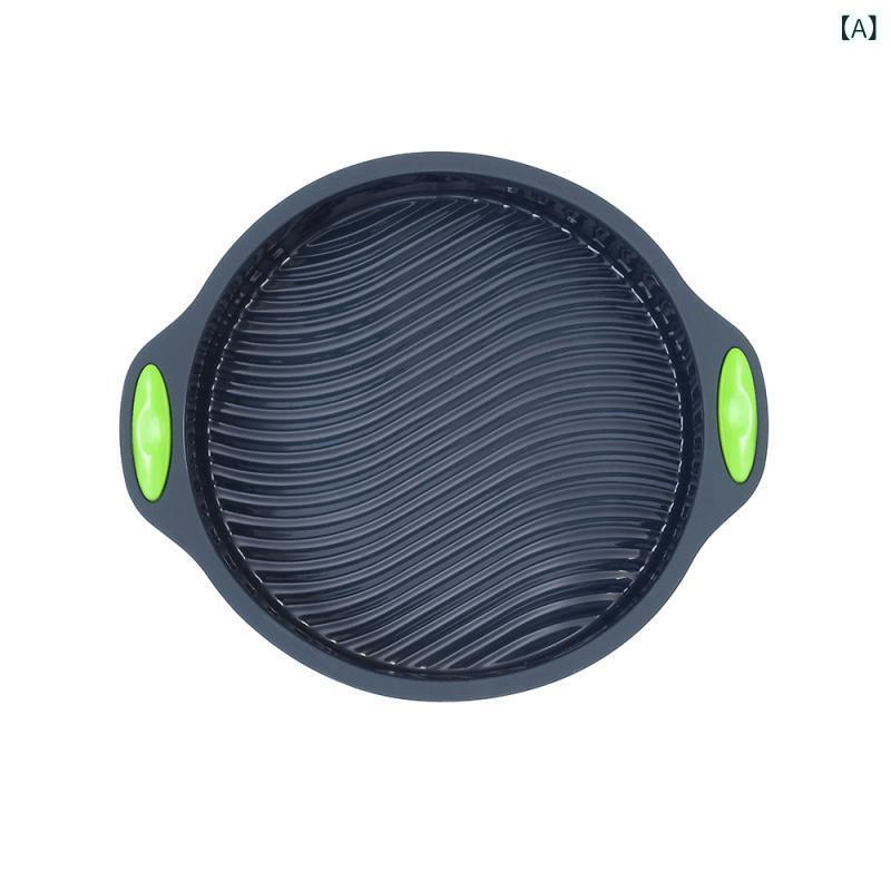 ケーキ型 レディース 30cm 丸形 シリコン製 ベーキング型 耐熱 イージーリリース DIY ケーキ 焼き型 オ..