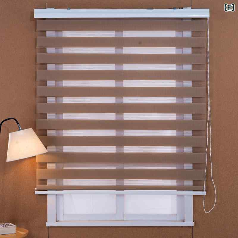 ロールスクリーン レディース 柔纱 カーテン ブラインド 厚手 ドレープ 遮光 防水 ベージュ グレー ブ..