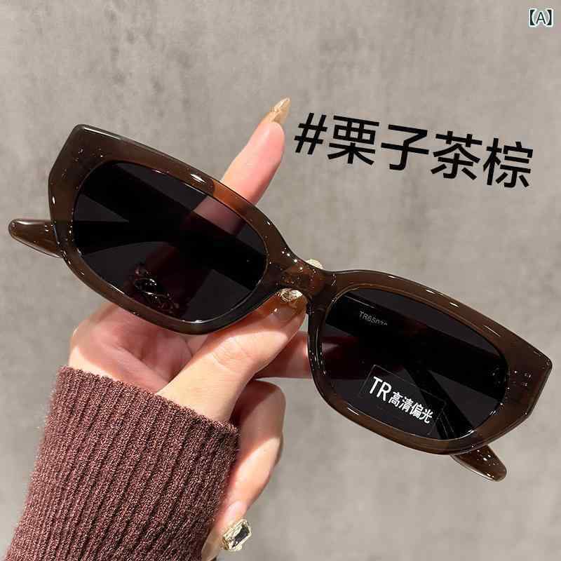 サングラス レディース 猫目型 偏光レンズ UV400カット 紫外線対策 ドライブ 釣り 旅行 アウトドア ファッション トレンド スタイル ブラック グレー 栗色 ブラウン ホワイト ベージュ