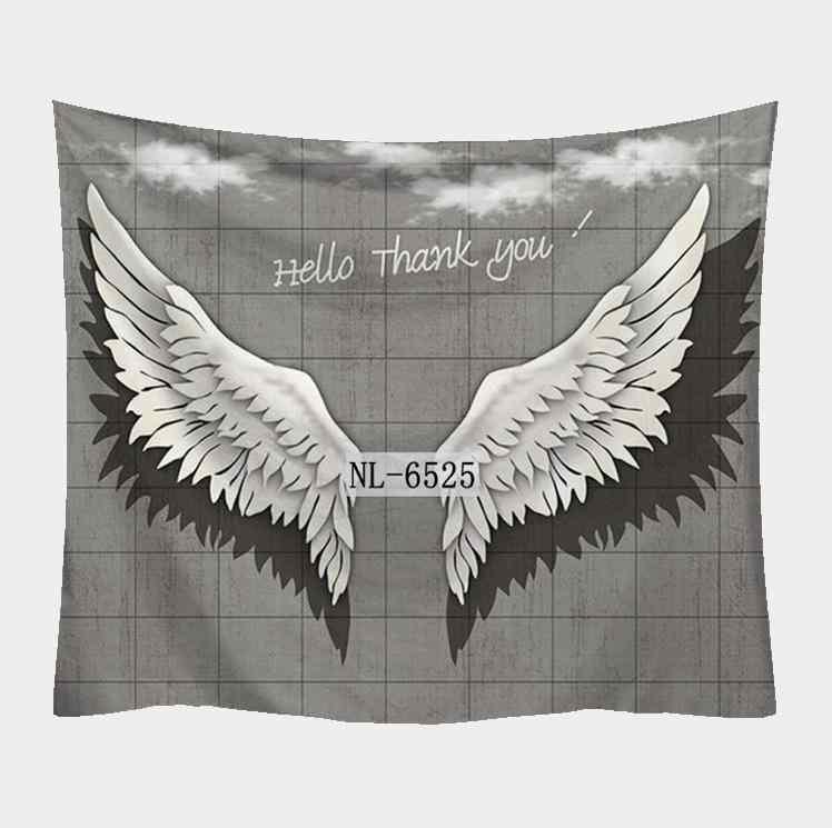 タペストリー 壁掛け 北欧風 ビーチタオル 幾何学模様 天使の翼 ポリエステル製 リビング 寝室