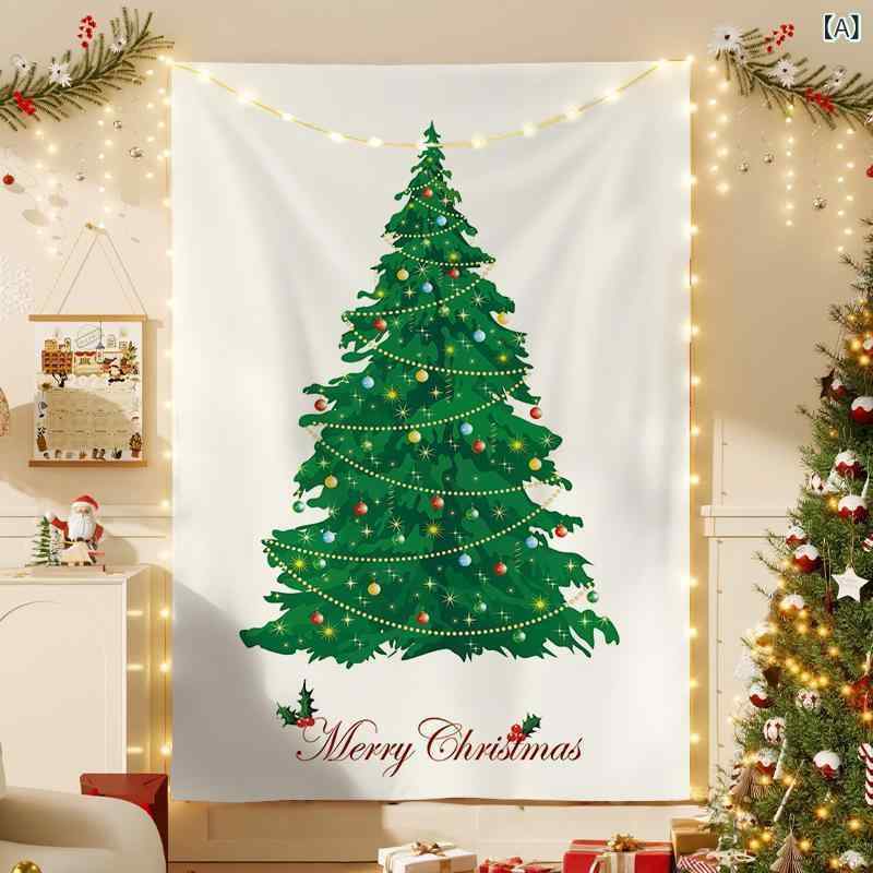 タペストリー 壁掛け クリスマス 雪だるま かわいい おしゃれ 背景布 インスタ映え リビング 部屋