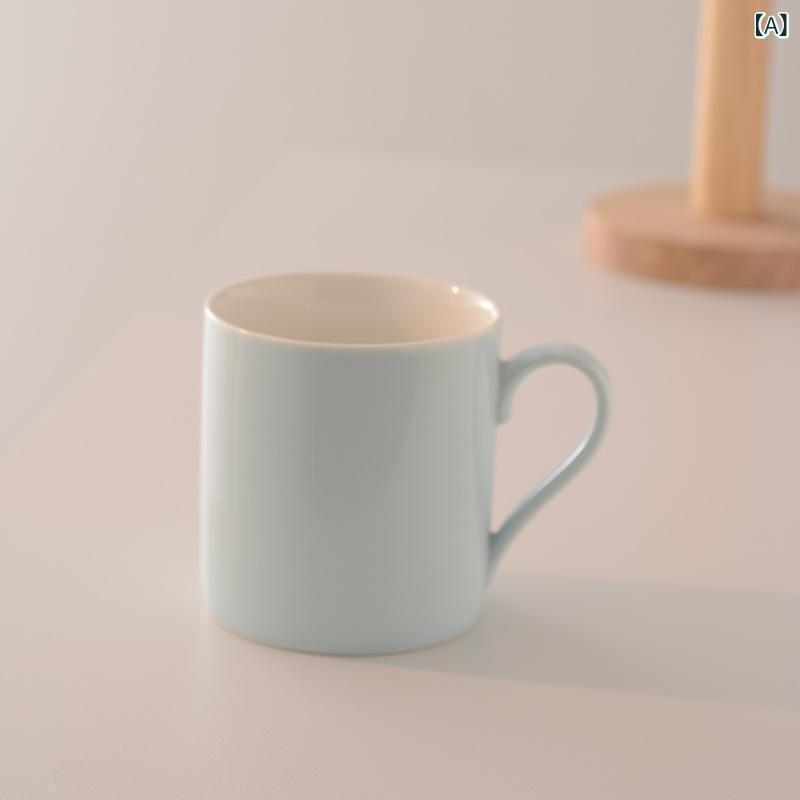 マグカップ ペア かわいい パステルカラー 蓋 スプーン付き ティーカップ コーヒーカップ 300ml ホーム オフィス 普段使い 誕生日 記念日 夫婦 カップル