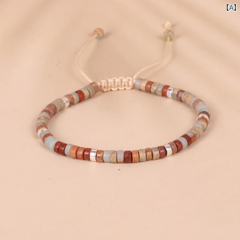 ブレスレット メンズ 寿山石 青金石 天然石 ヨガ 数珠 パワーストーン 幾何学模様 混合素材 寿山石 緑..