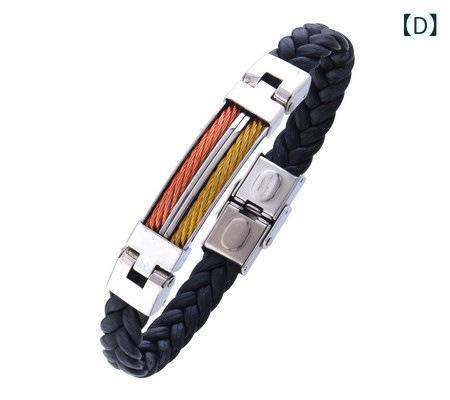 ブレスレット レディース メンズ ステンレス製 編み込み ブレスレット ブラック ローズゴールド ゴールド 男女兼用 ファッション 普段使い