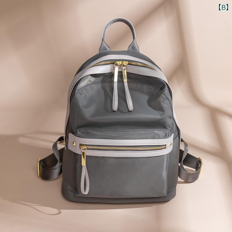 リュック レディース 大容量 軽量 オックスフォード 鞄 韓国風 カジュアル 旅行 ブラック グレー ベー..