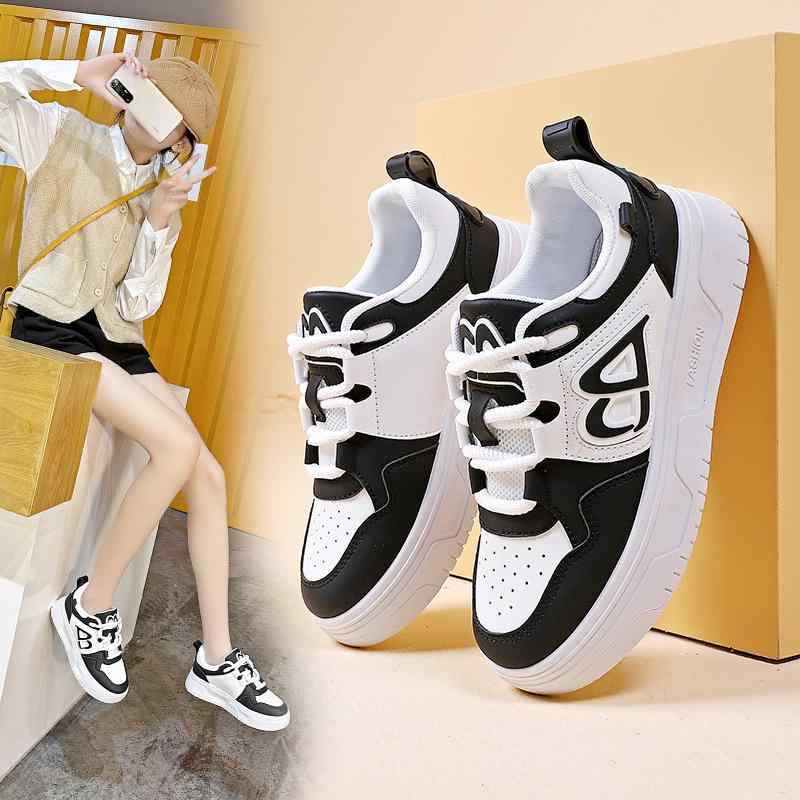 スニーカー レディース ローカット 紐 普段使い スポーツ 運動靴 フラット ぺたんこ靴 白 黒 ピンク 春夏秋冬