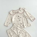 子供用パジャマ 上下セット 春秋 モダールコットン 女の子 ベビー キッズ ルームウェア トップス パンツ セットアップ 8歳以上 140cm以上 ࡵ...