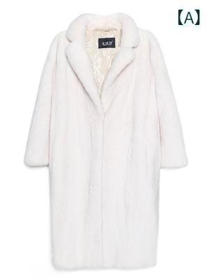 コート レディース フェイクファー 毛皮風 ミドル丈 エレガント カジュアル 秋冬 ブラック ホワイト S M L XL XXL XXXL