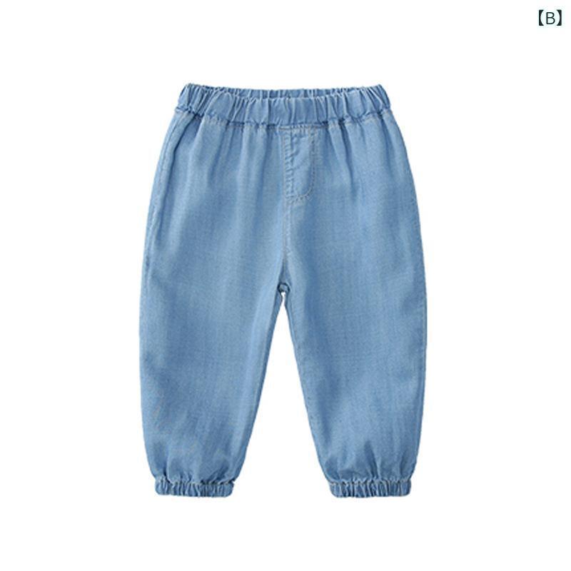 パンツ 男児 キッズ ベビー 防蚊パンツ ロングパンツ 子供服 夏秋 薄手 接触冷感 伸縮性 90cm 100cm 110cm 120cm 130cm 140cm