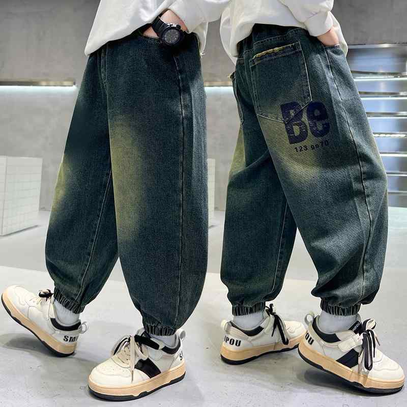 キッズ デニムパンツ 男の子 ボーイズ ロングパンツ 子供服 春秋 中大童 8歳以上 140cm以上 普段着 通学着 コットン 110cm 120cm 130cm 140cm 150cm 160cm 170cm