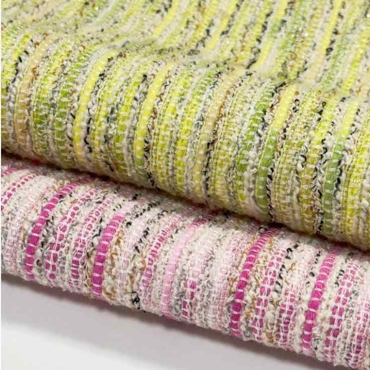 生地 布 小香風 段染め ストライプ柄 織り 春夏 秋冬 服飾 スカート ズボン 帽子 バッグ DIY 手芸