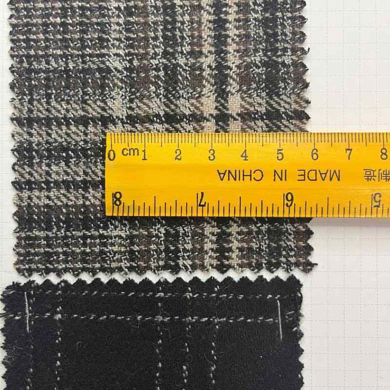 生地 秋冬物 格子柄 ウール混紡 粗紡 大判 コート パンツ スーツ ベッド用品 バッグ カーテン ワンピー..