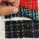 生地/布地 秋冬 小香風 ツイード 粗織り スーツ ジャケット コート バッグ 帽子 靴 無地