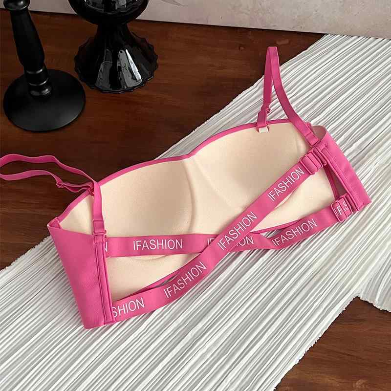 ブラジャー レディース チューブトップ ズレ落ち防止 小胸 盛れる ストラップレス バックレス 薄手