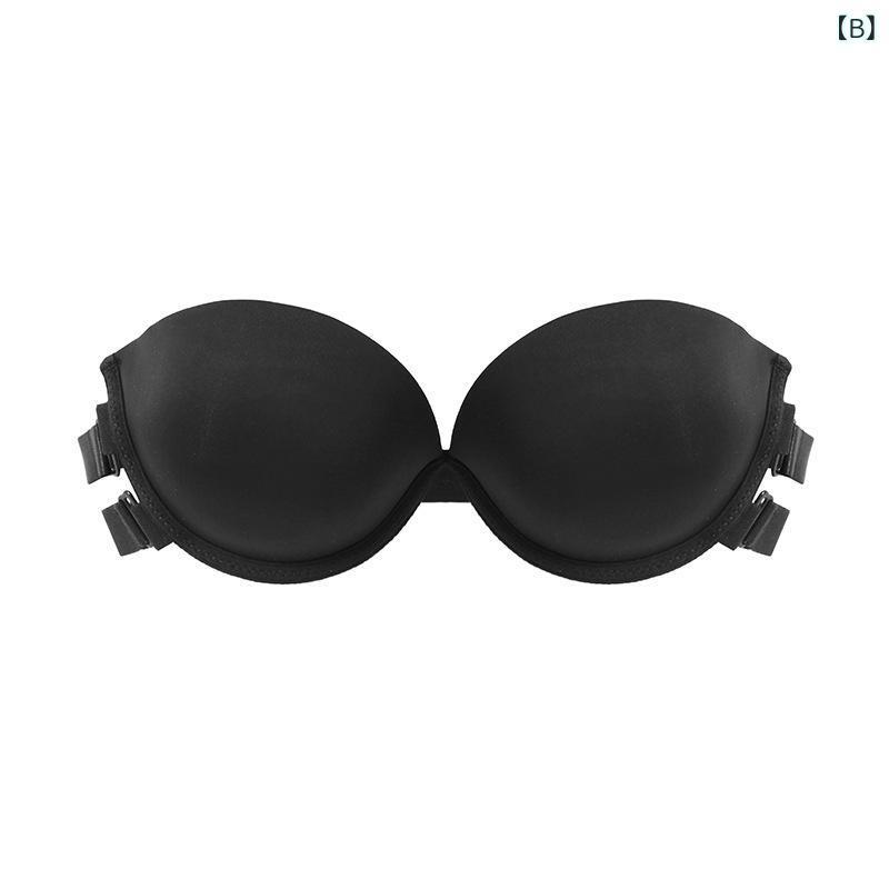 ブラジャー レディース チューブトップ ストラップレス 1/2カップ 盛れる シームレス バックレス ベージュ ブラック 発表会 パーティー 結婚式 ドレス ダンス