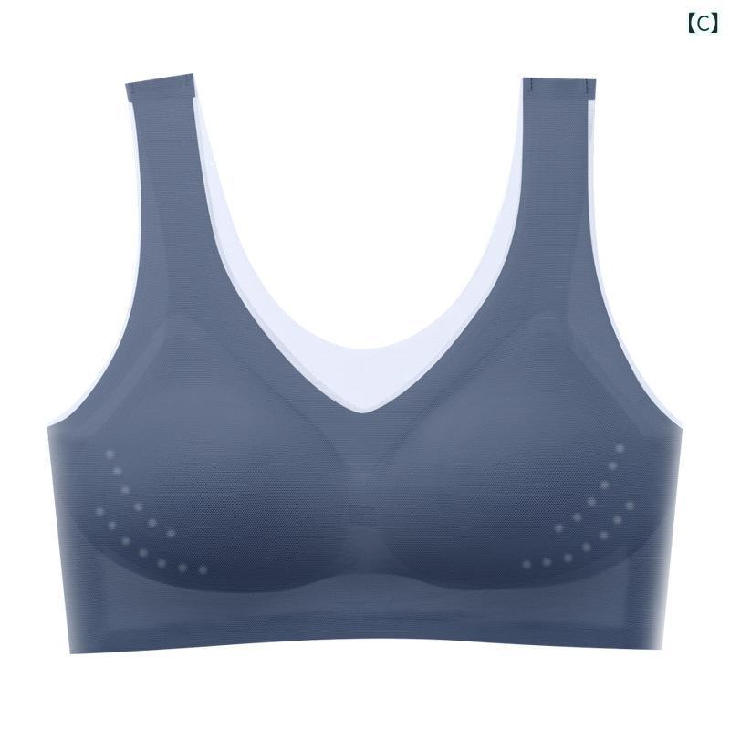ブラジャー レディース 接触冷感 薄型 通気性 ノンワイヤー ストラップレス インナー 美背 ビスチェ ス..
