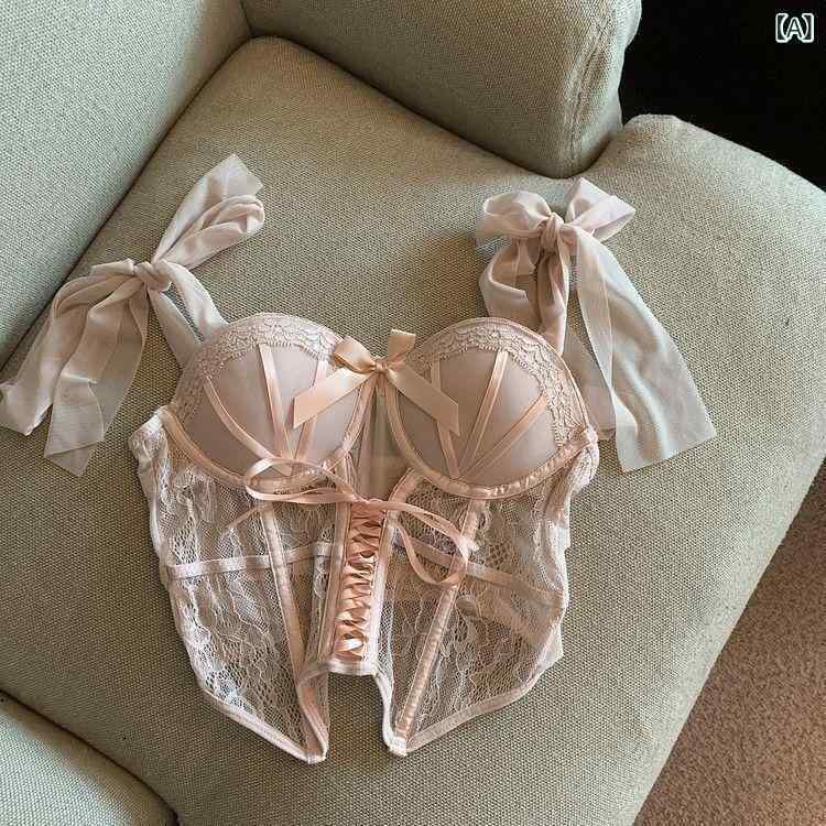 キャミソール レディース ビスチェ レース コットン 谷間見せ 肌見せ 接触冷感 かわいい ガーリー フェ..